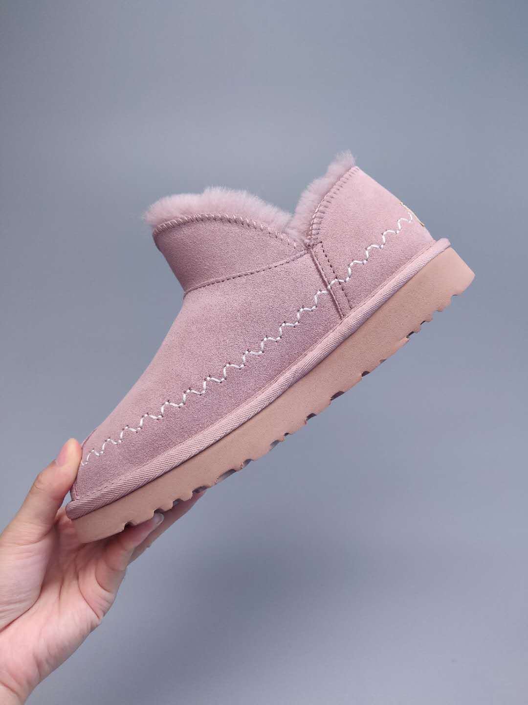 New Dusty Pink Ankle Boots – In Stock