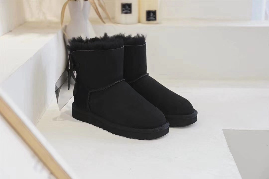 Black 3-in-1 Snow Boots