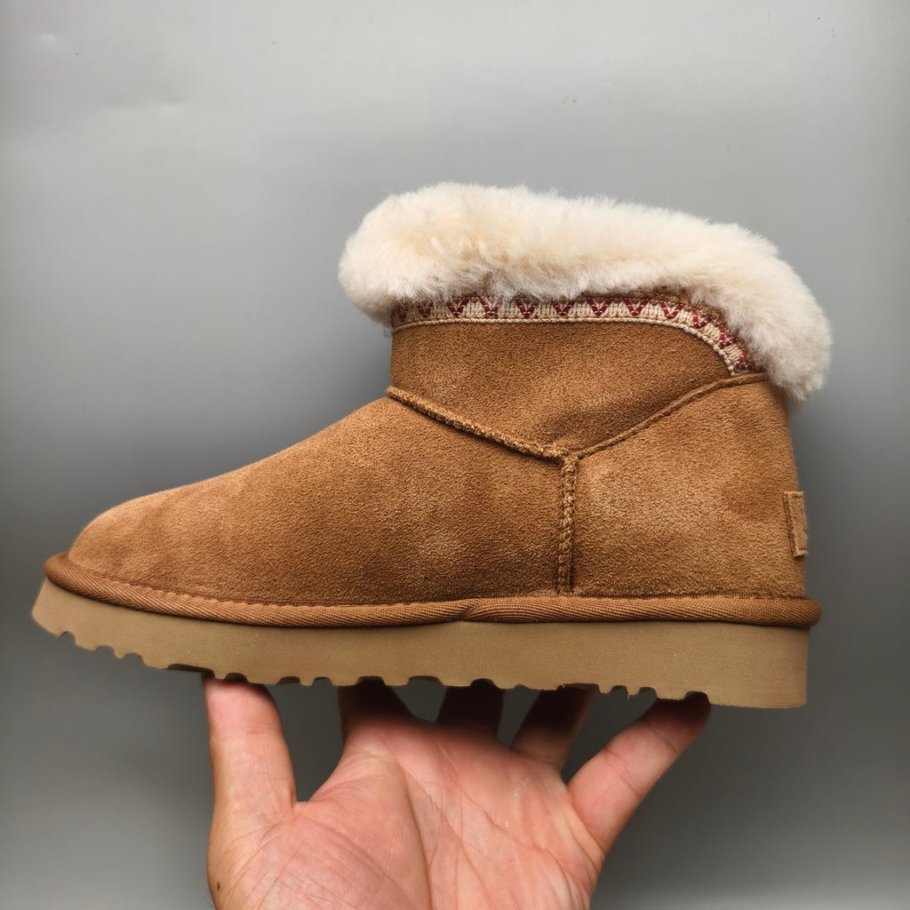 Chestnut Ethnic Style Low-Top Casual Shoes – In Stock