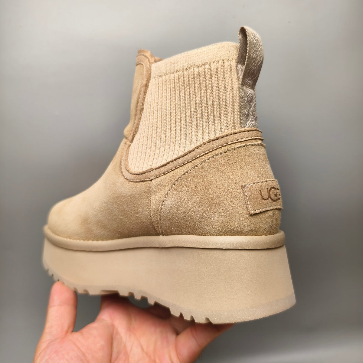Sand 5cm Thick-Sole Fashion Casual Shoes – In Stock