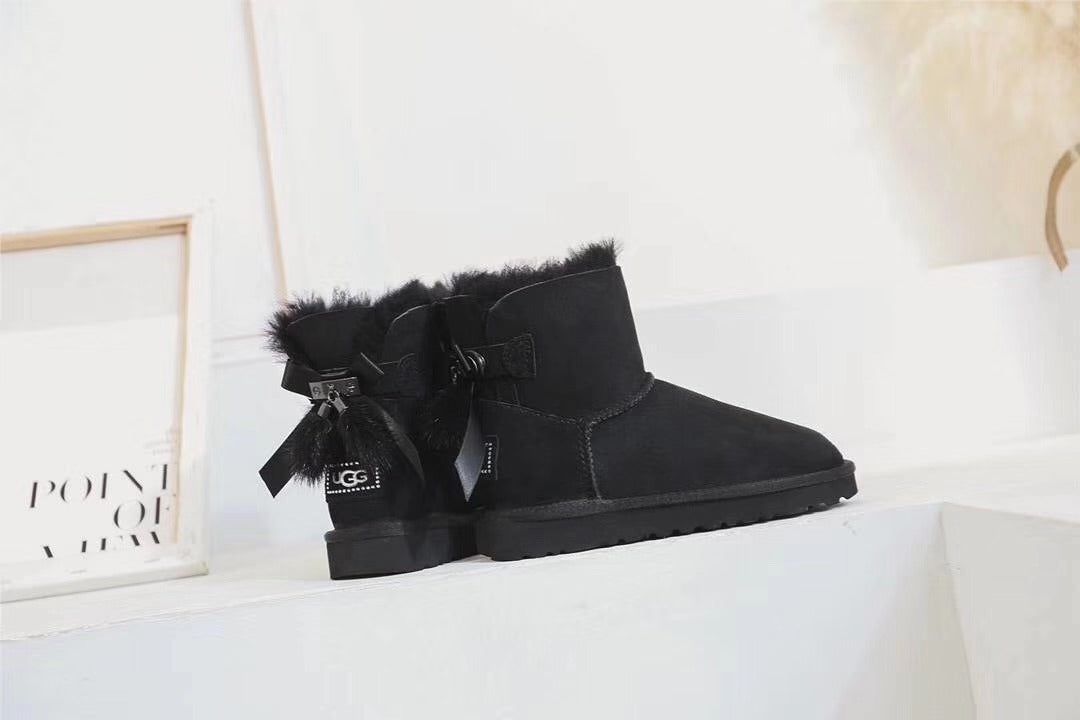 Black 3-in-1 Snow Boots