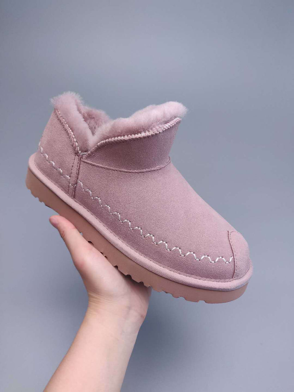 New Dusty Pink Ankle Boots – In Stock