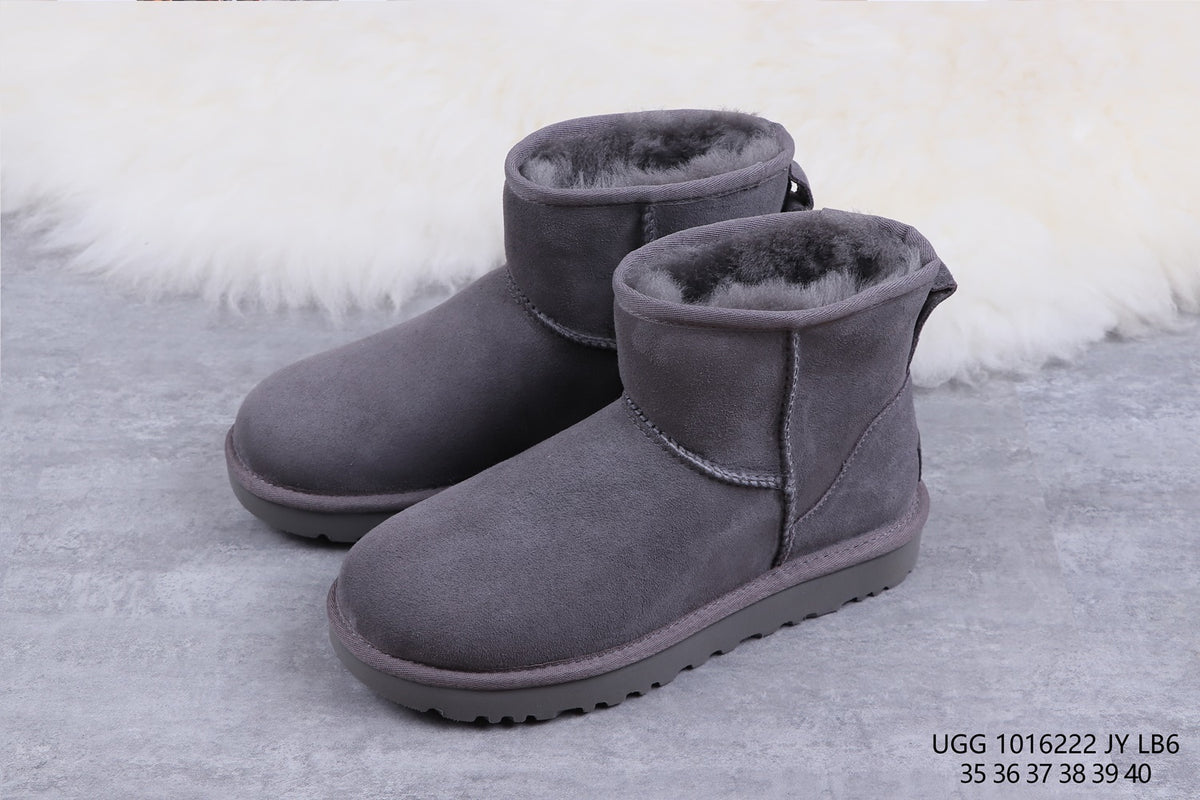 Gray Classic Mini II Short Boots – In Stock