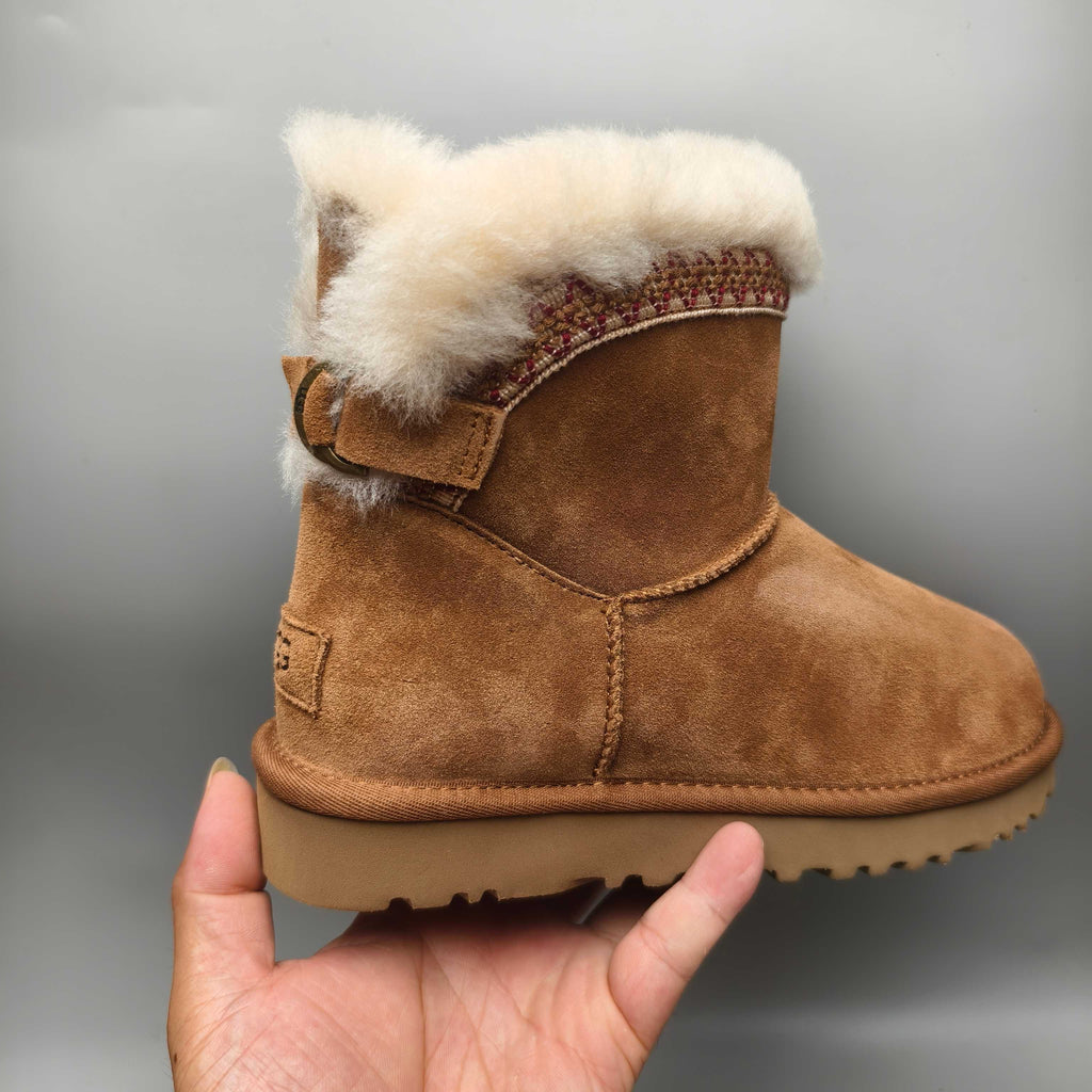 Chestnut Ethnic Style Back-Strap Shoes – In Stock