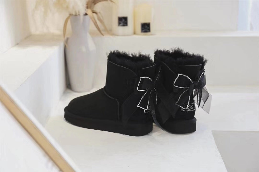 Black 3-in-1 Snow Boots
