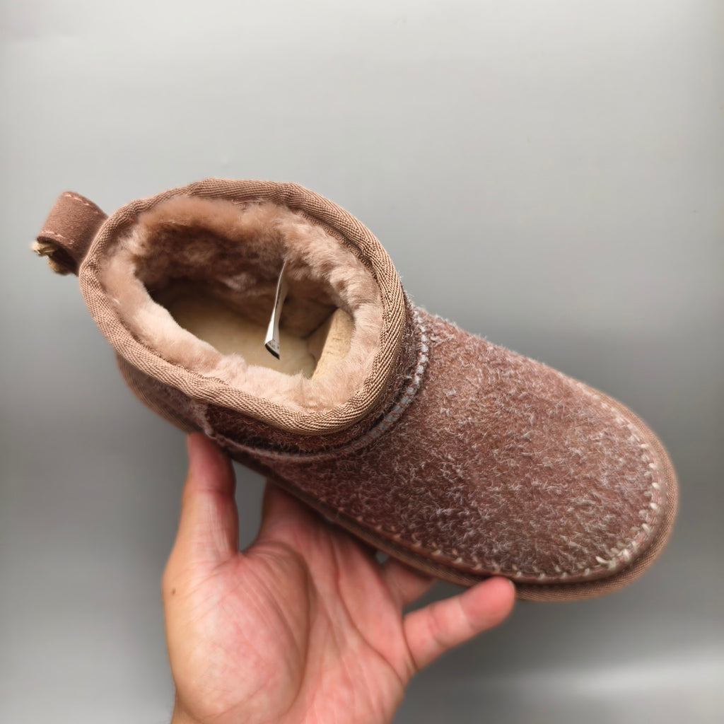 Brown Suede Back Strap Signature Shoes – In Stock
