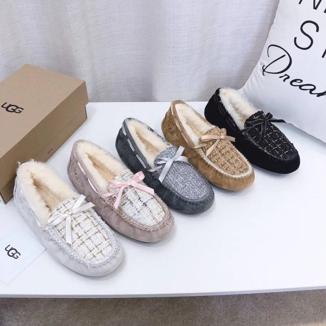 Chestnut Chanel-Style Pebble Loafers – Bold & Sophisticated