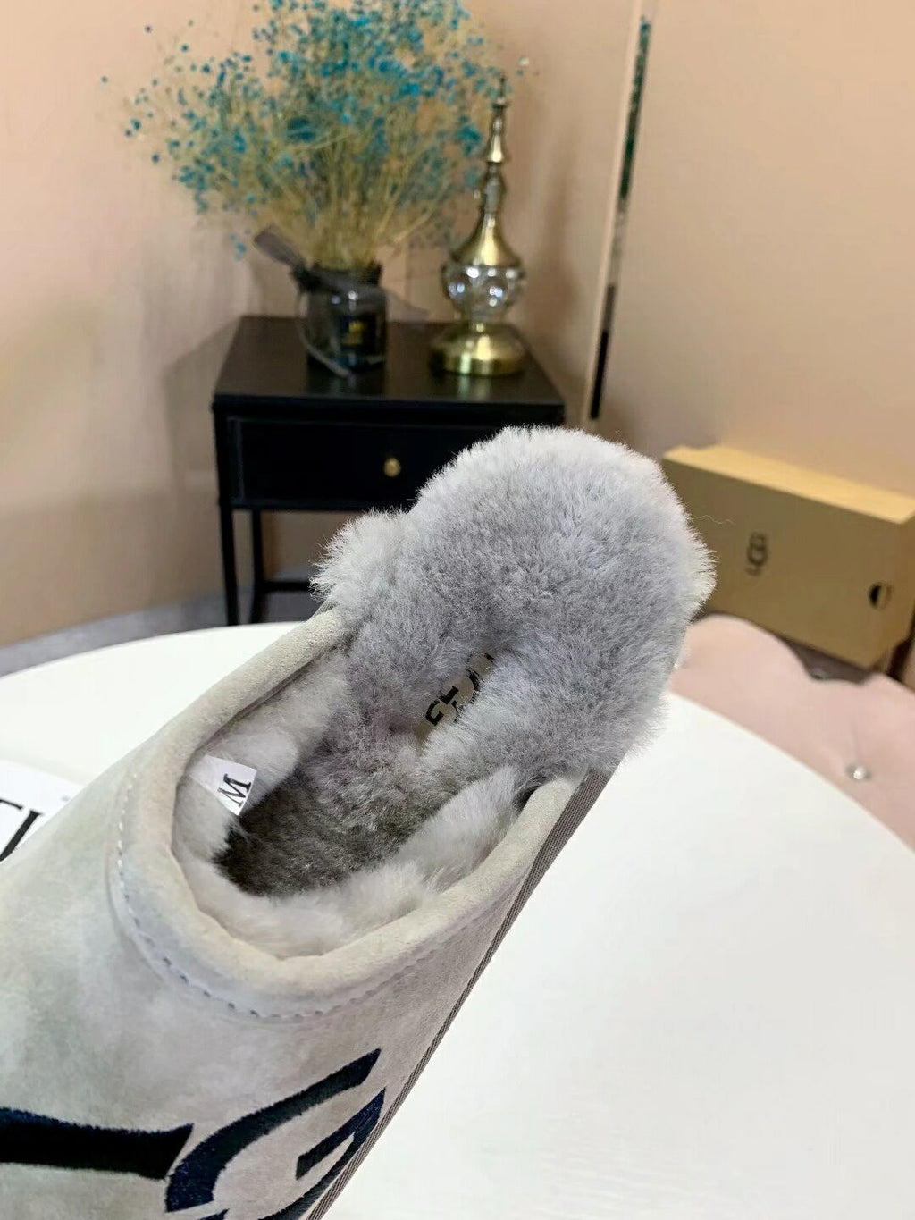Gray G-Style Indoor Slippers – In Stock