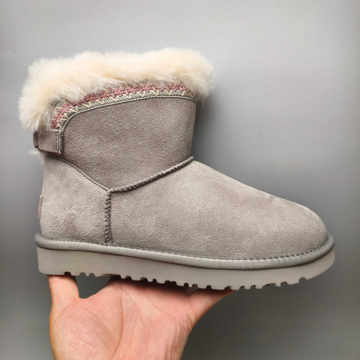 Gray Ethnic Style Back-Strap Shoes – In Stock