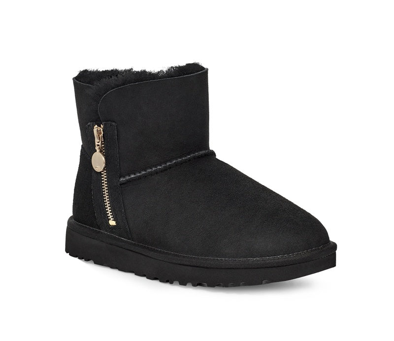 Black Side-Zip Ankle Boots – In Stock