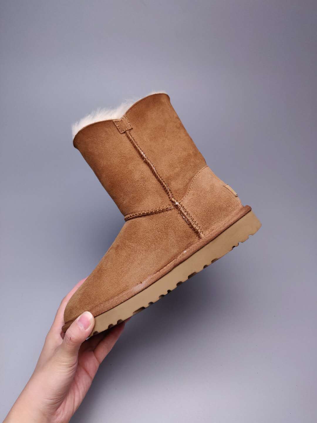 Chestnut Side-Zip Mid-Calf Boots – In Stock