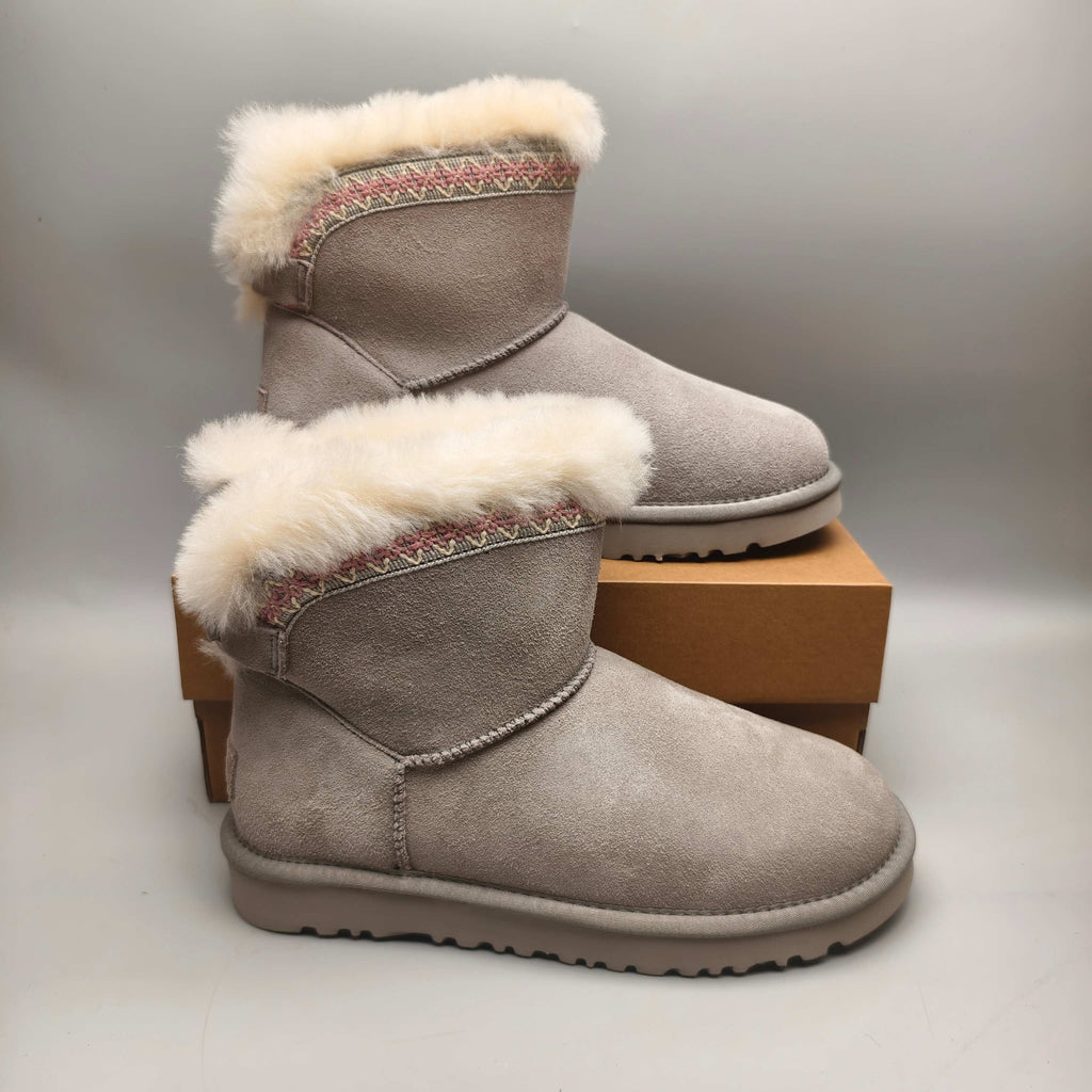 Gray Ethnic Style Back-Strap Shoes – In Stock