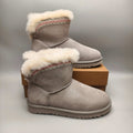 Gray Ethnic Style Back-Strap Shoes – In Stock