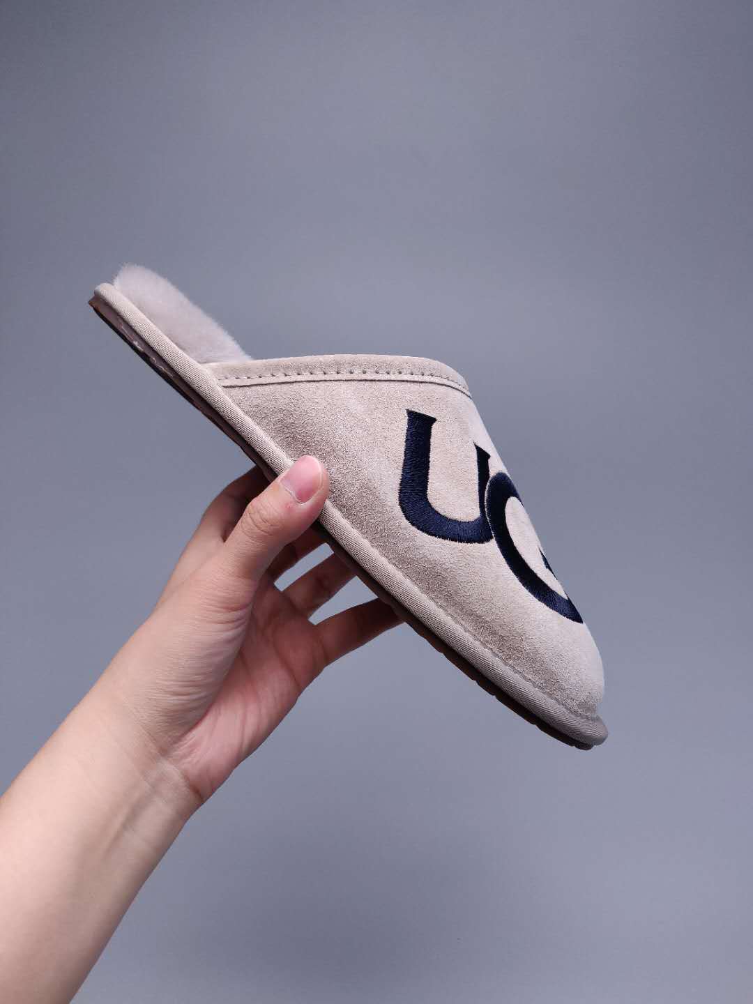Gray G-Style Indoor Slippers – In Stock