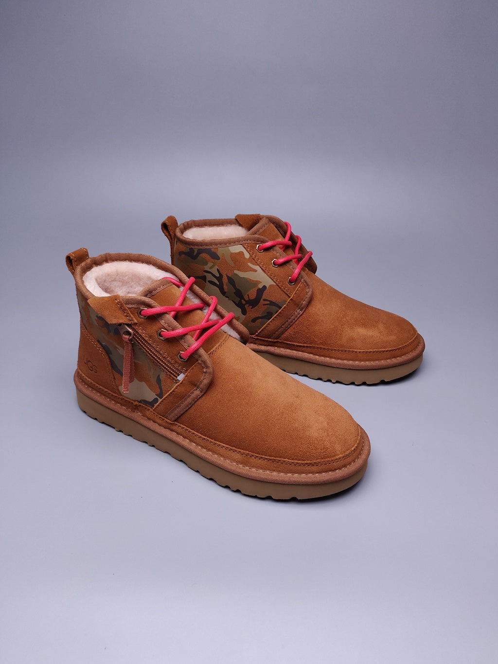 Chestnut Camo Color-Block Men's Shoes – In Stock