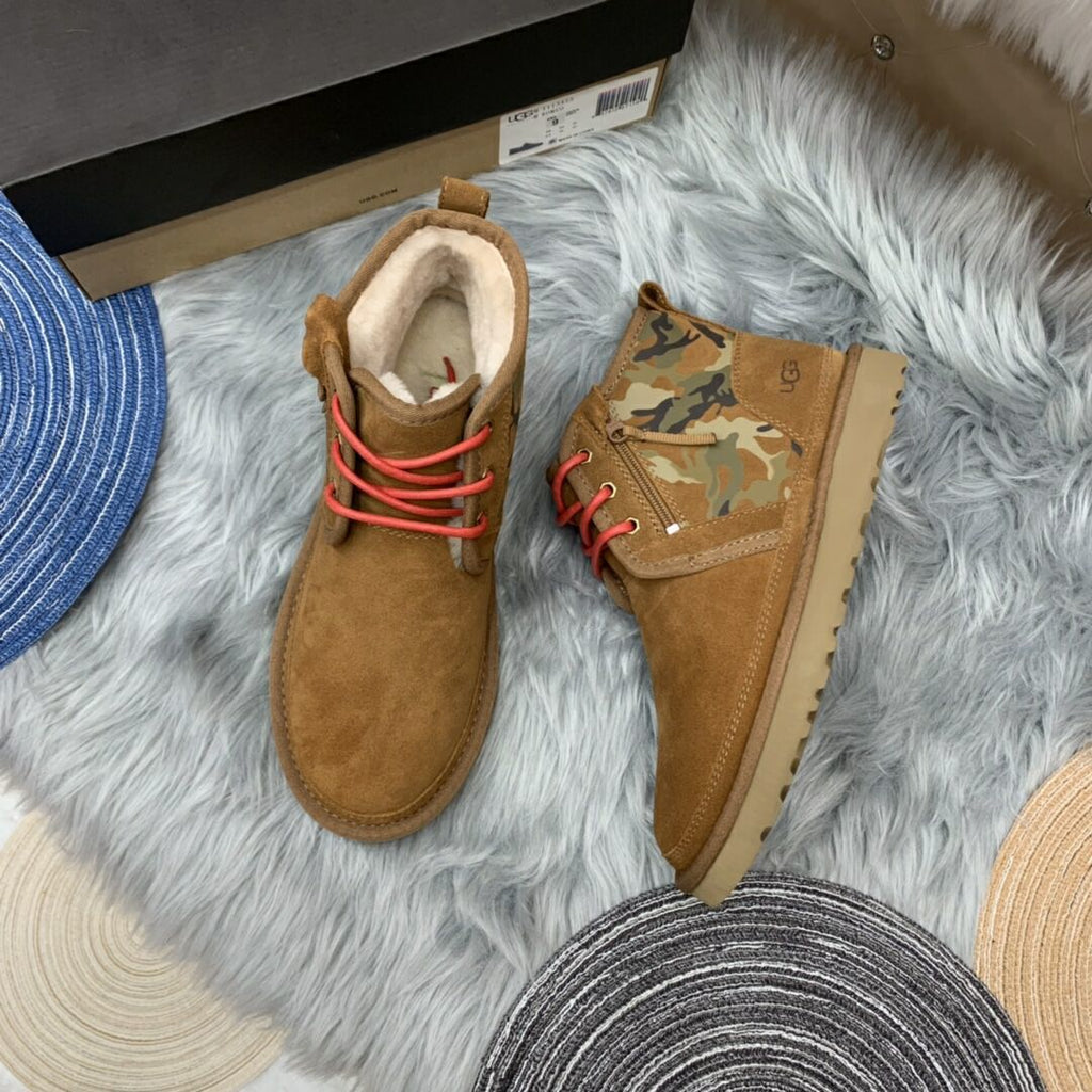 Chestnut Camo Color-Block Men's Shoes – In Stock