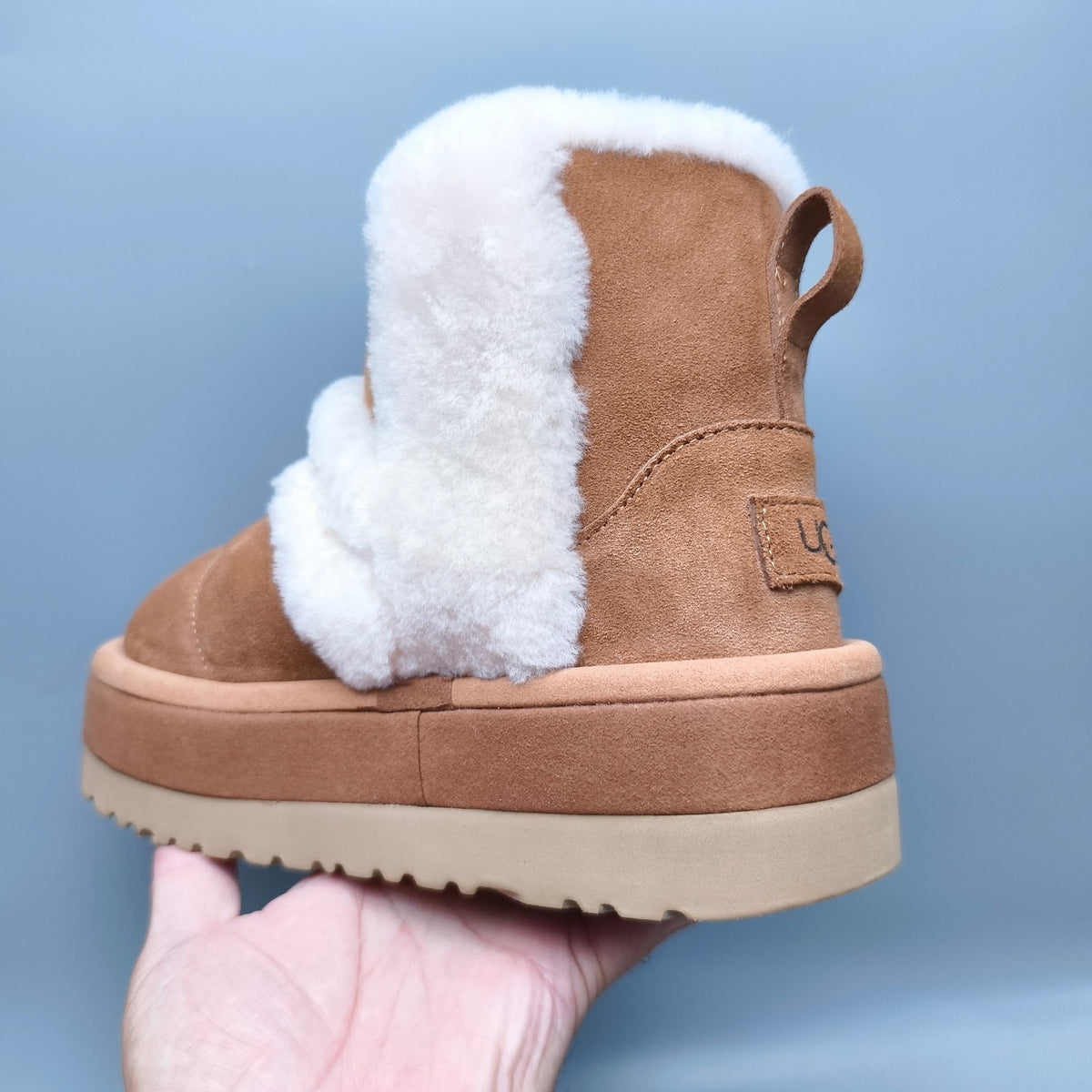 Chestnut Caterpillar Thick-Sole Mid-Top Casual Shoes – In Stock