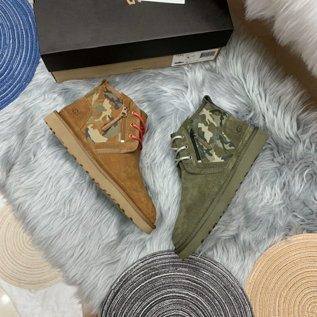 Chestnut Camo Color-Block Men's Shoes – In Stock