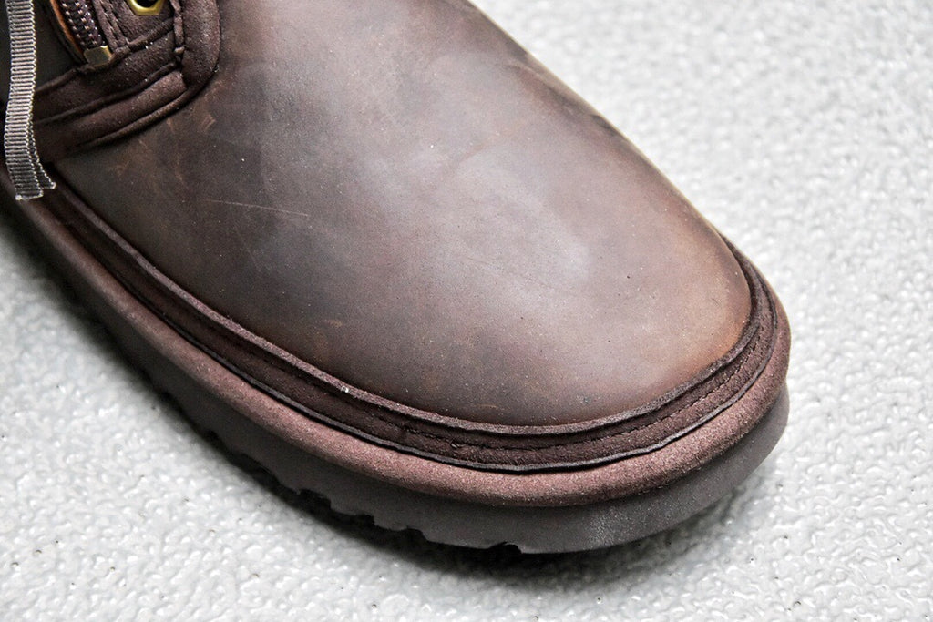 Men's Crazy Horse Leather Zip Shoes