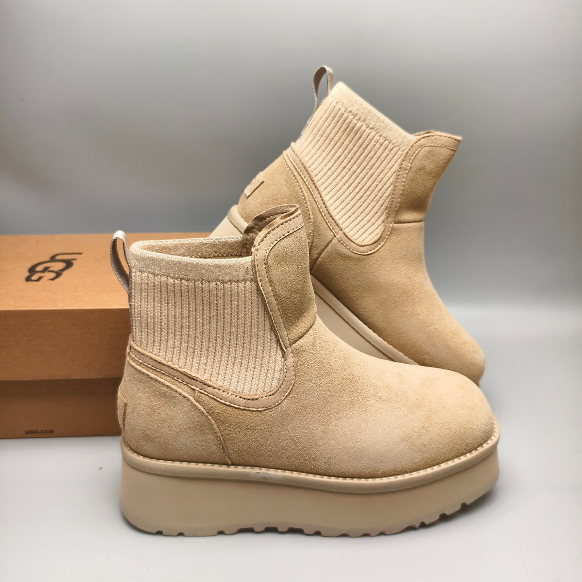 Sand 5cm Thick-Sole Fashion Casual Shoes – In Stock