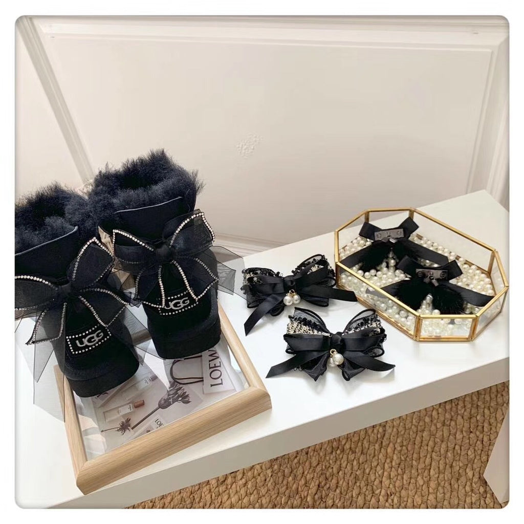 Black 3-in-1 Snow Boots