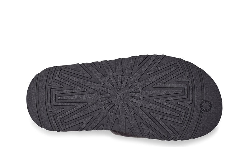 Gray Disco Fluffy Sandals – In Stock