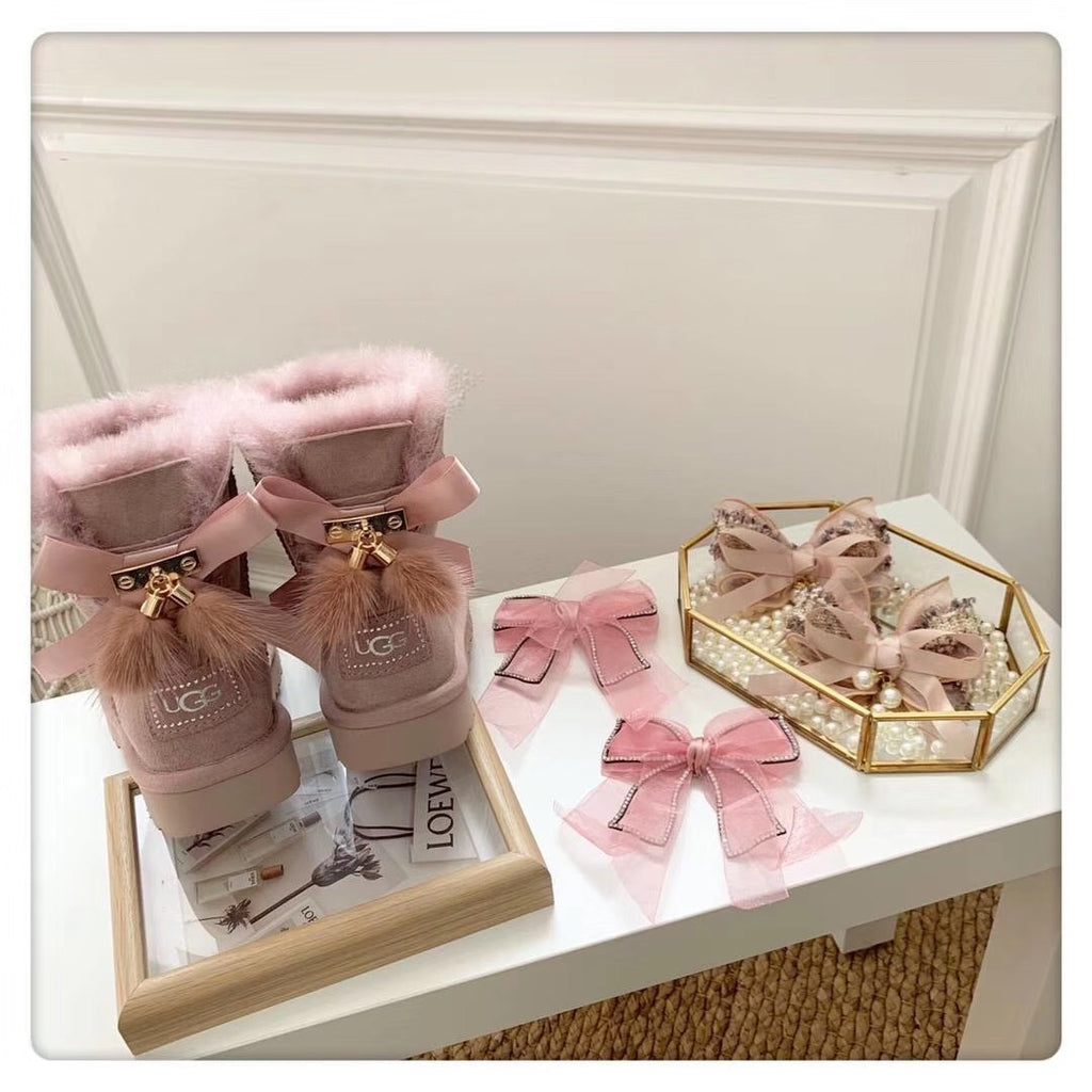 Dusk Pink 3-in-1 Snow Boots