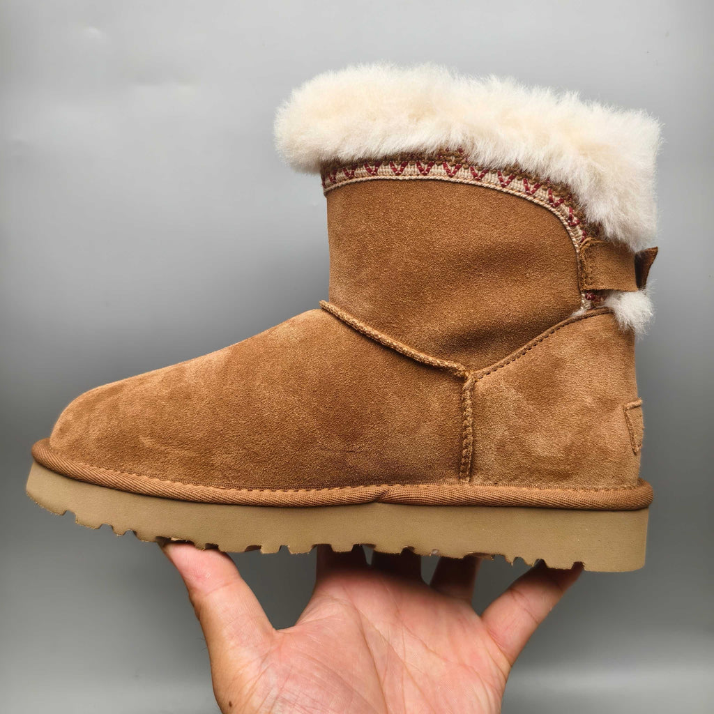 Chestnut Ethnic Style Back-Strap Shoes – In Stock