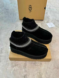 2024 New Ethnic Style Snow Boots with Wool Sock Cuff – Premium Shearling Lined