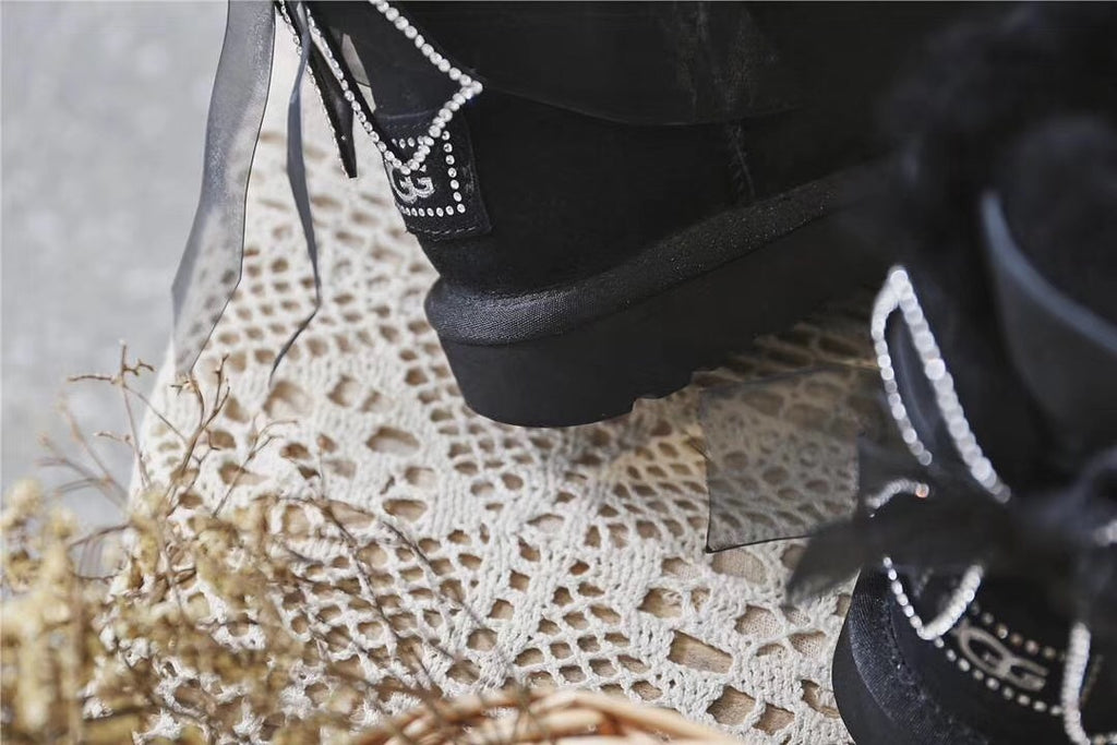 Black 3-in-1 Snow Boots
