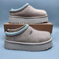 Beige Ethnic Style Thick-Sole Casual Shoes – In Stock
