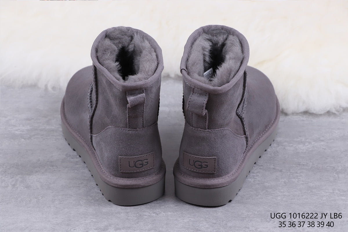 Gray Classic Mini II Short Boots – In Stock
