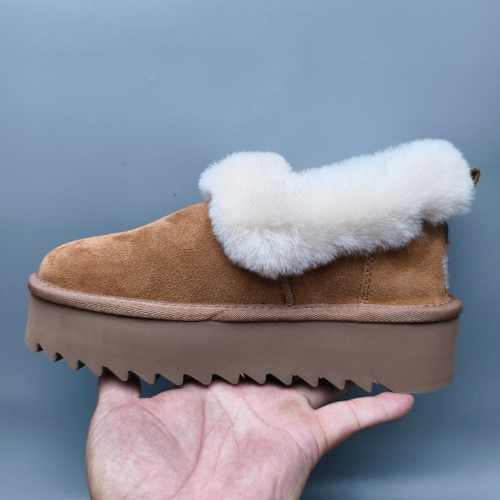 Chestnut Thick-Sole Casual Shoes – In Stock