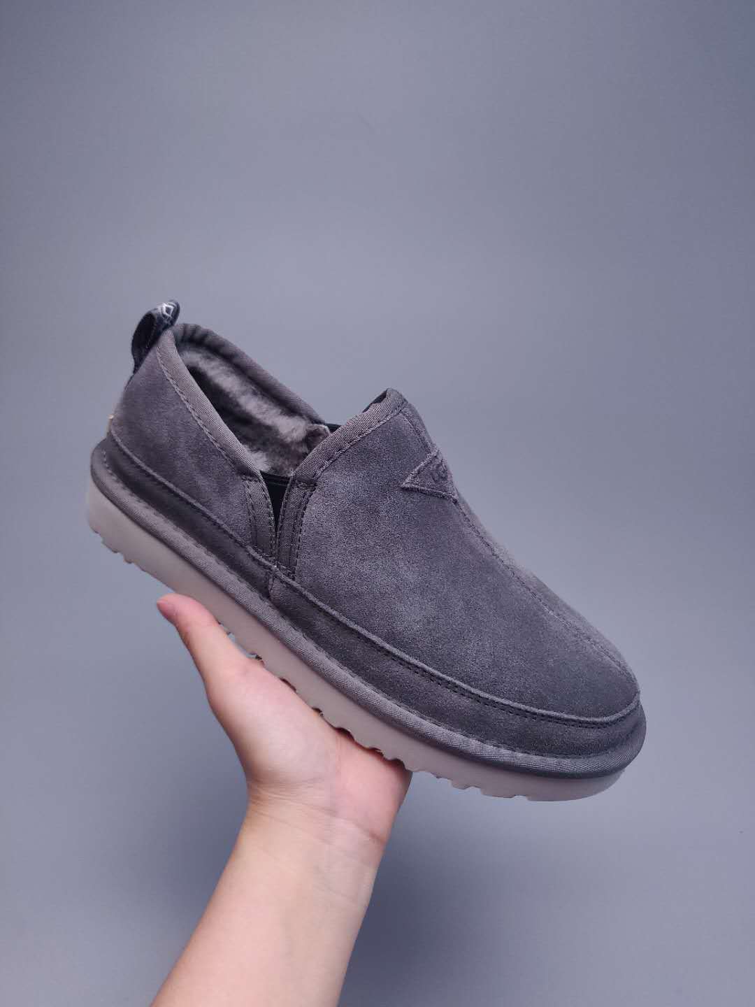 Gray Men's Slip-On Low-Top Shoes – In Stock
