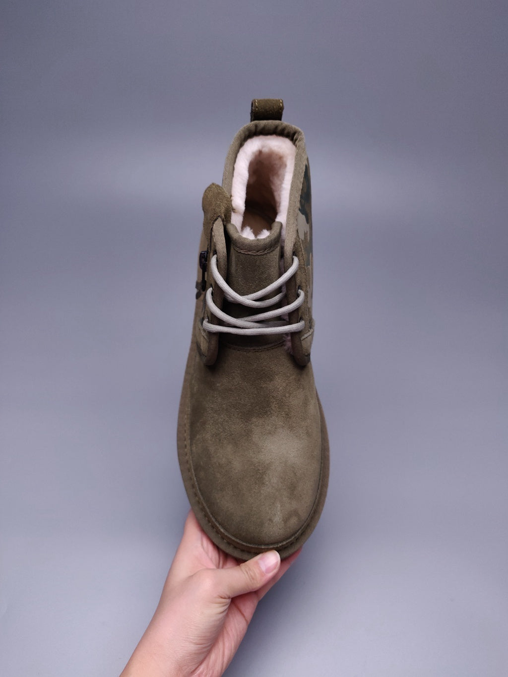 Army Green Camo Color-Block Men's Shoes – In Stock