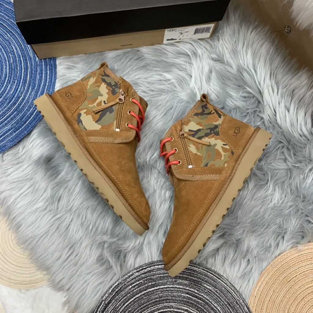 Chestnut Camo Color-Block Men's Shoes – In Stock