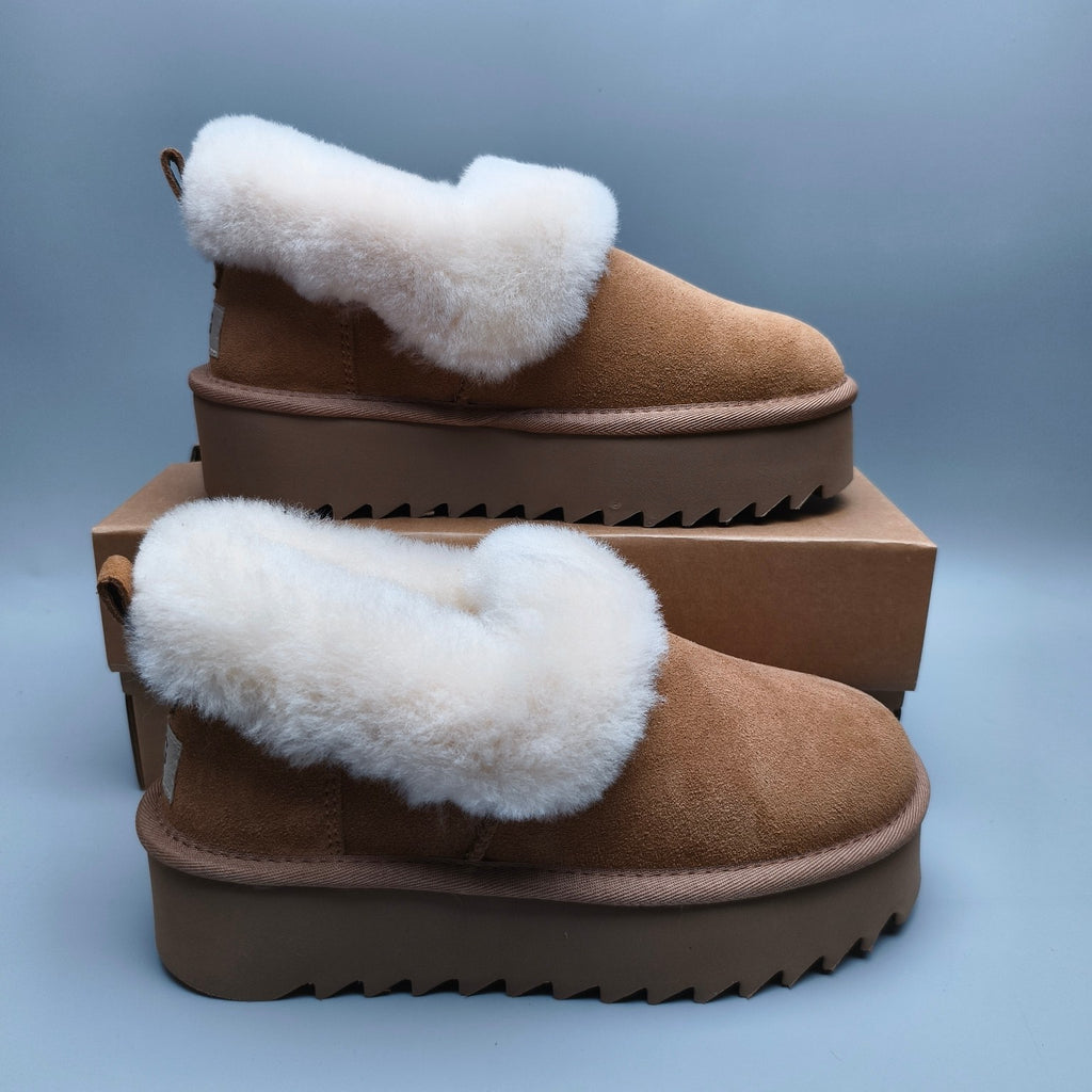 Chestnut Thick-Sole Casual Shoes – In Stock