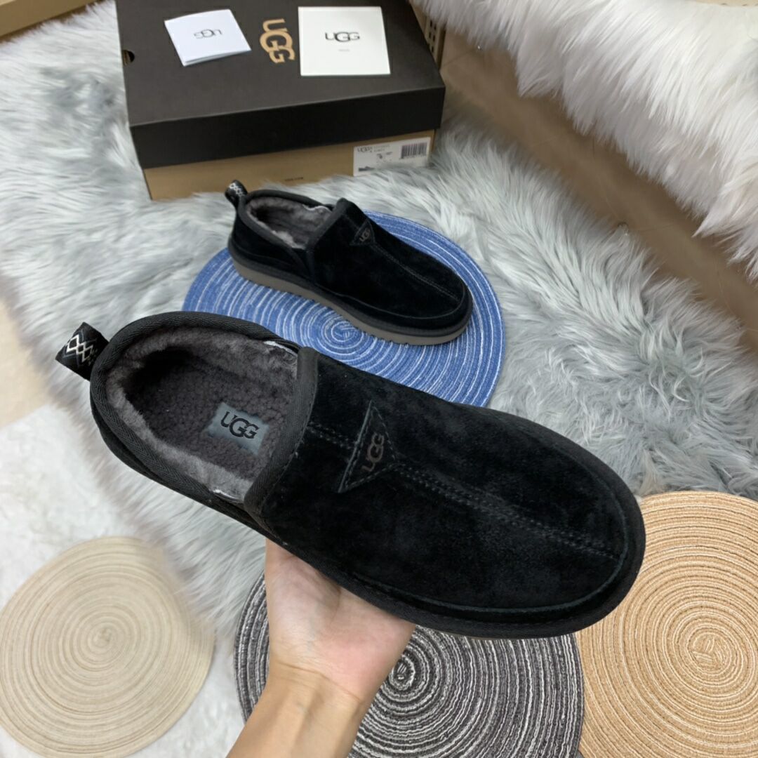 Black Men's Slip-On Low-Top Shoes – In Stock