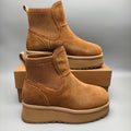 Chestnut 5cm Thick-Sole Fashion Casual Shoes – In Stock