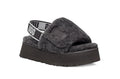 Gray Disco Fluffy Sandals – In Stock