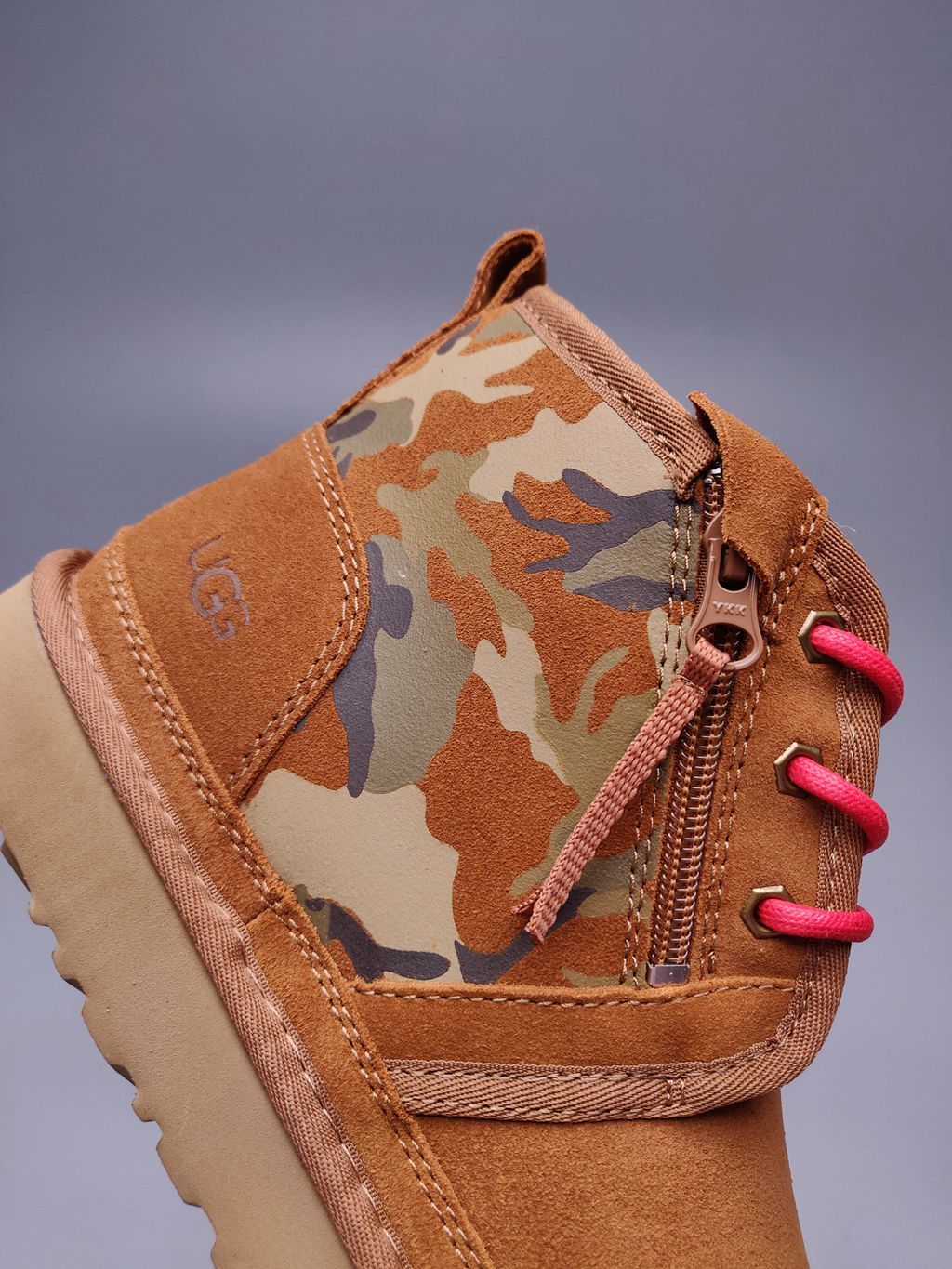 Chestnut Camo Color-Block Men's Shoes – In Stock