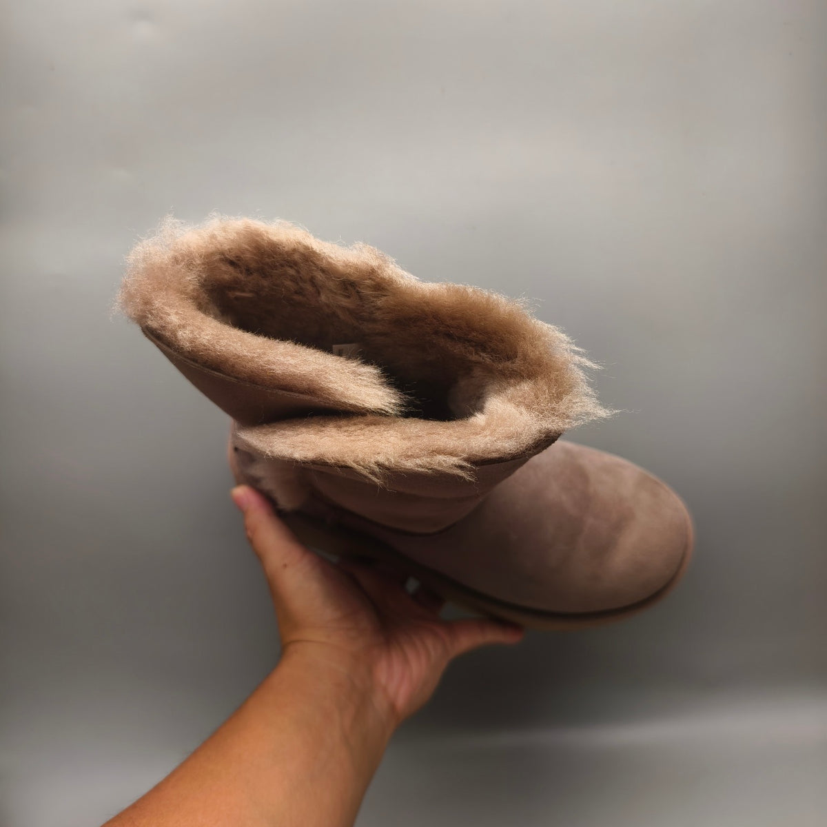 Walnut Wedge Thick-Sole Mid-Calf Fashion Boots – In Stock