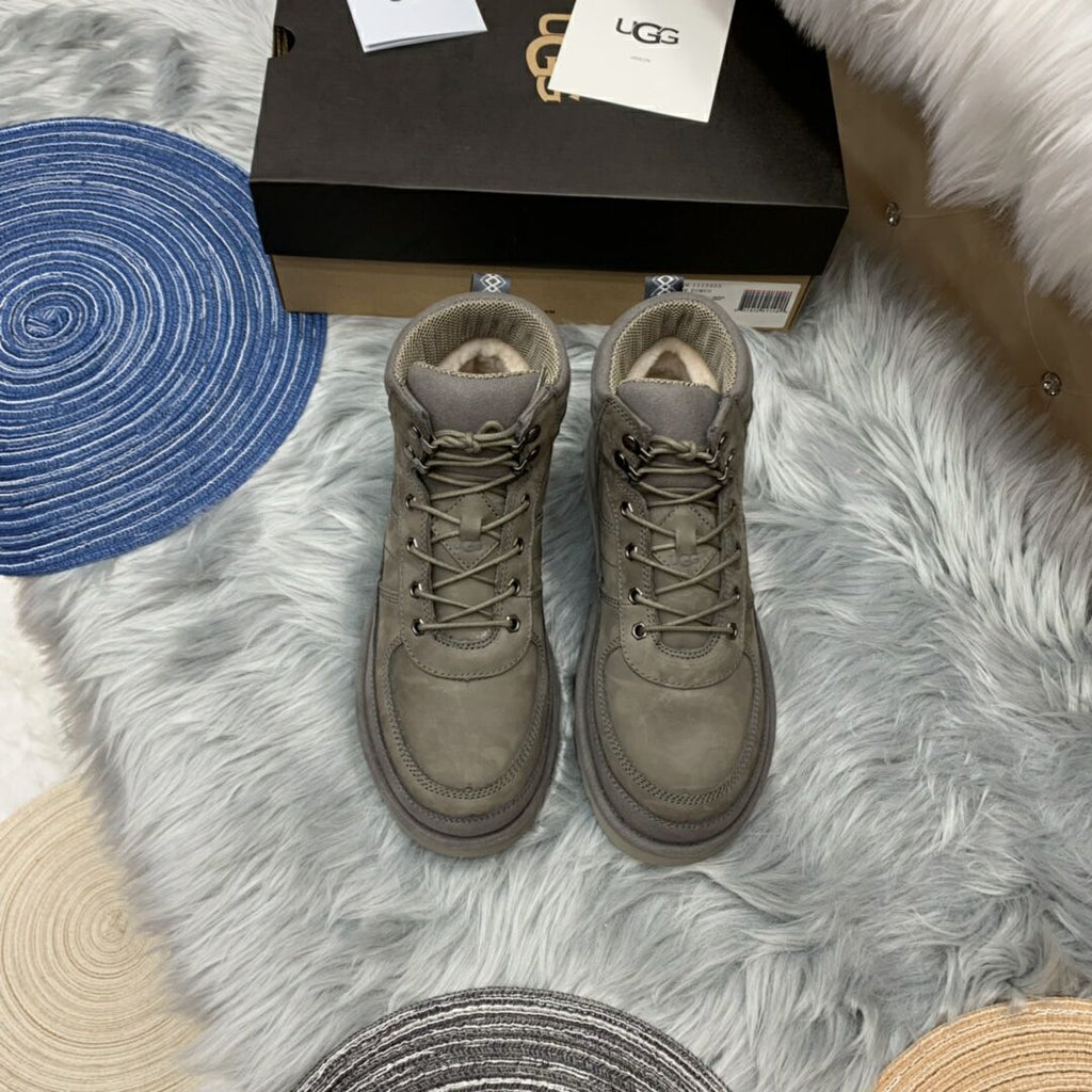 Gray Men's Casual Lace-Up Shoes – In Stock