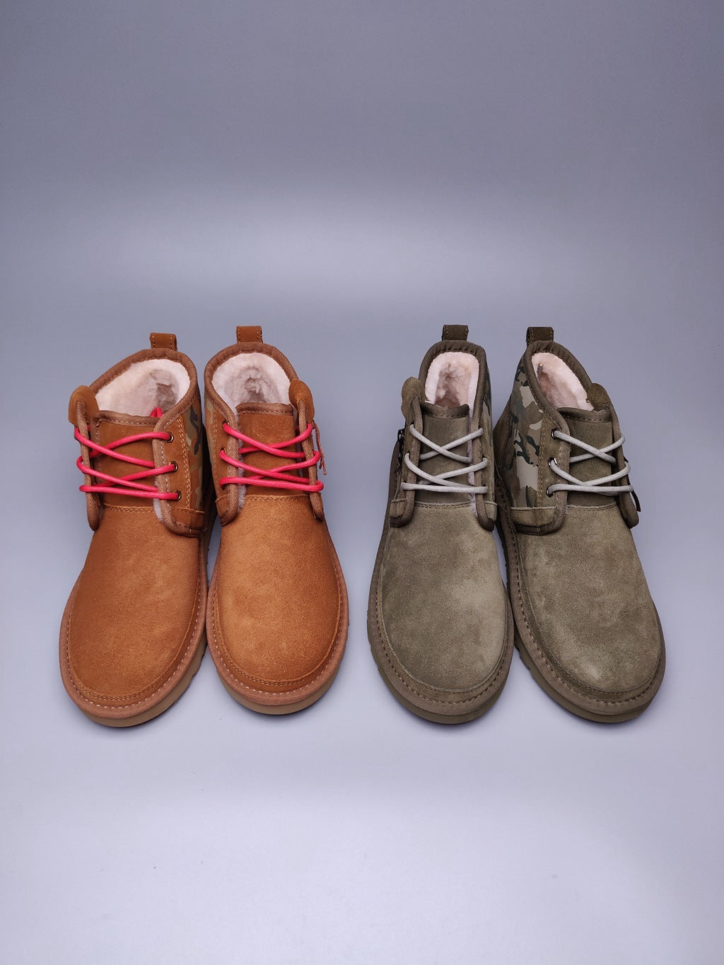Army Green Camo Color-Block Men's Shoes – In Stock