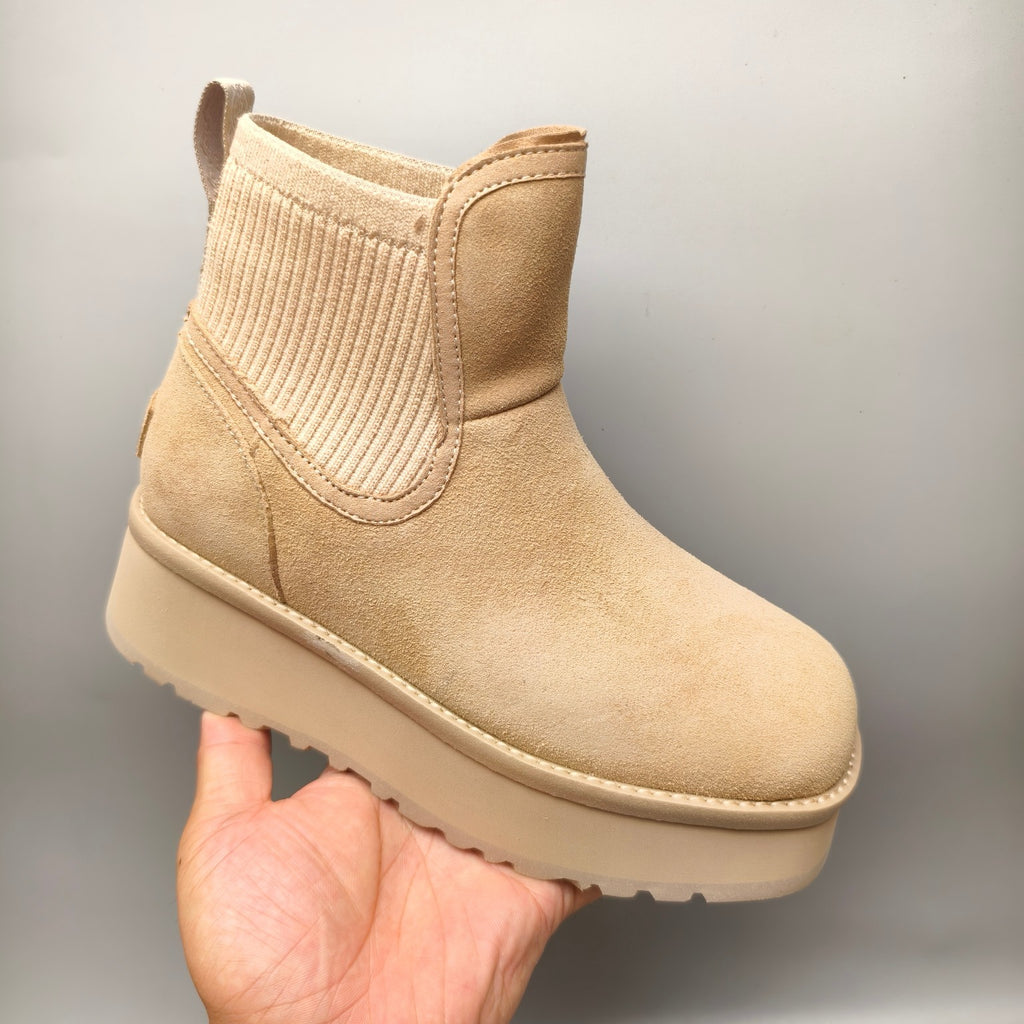 Sand 5cm Thick-Sole Fashion Casual Shoes – In Stock