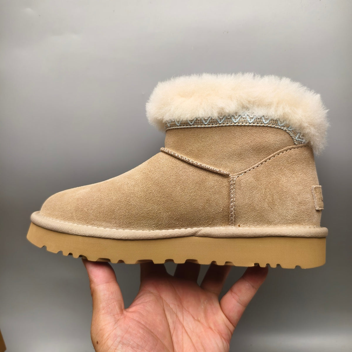 Sand Ethnic Style Low-Top Casual Shoes – In Stock