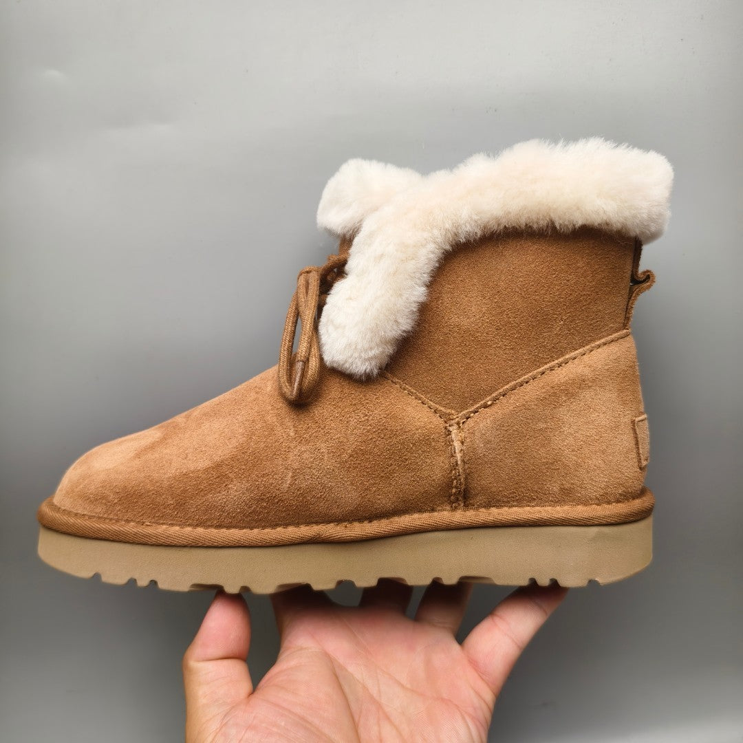 Chestnut Mid-Top Lace-Up Casual Shoes – In Stock