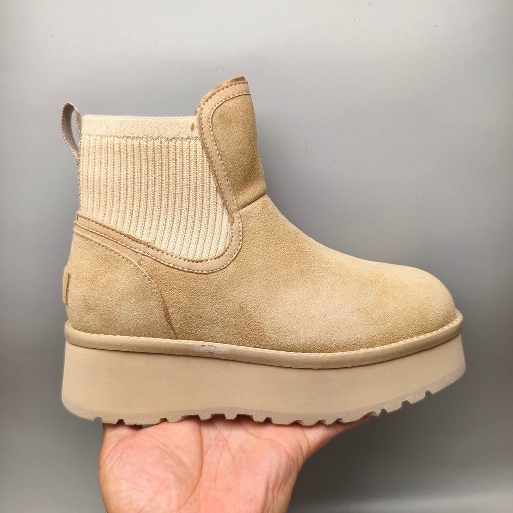 Sand 5cm Thick-Sole Fashion Casual Shoes – In Stock