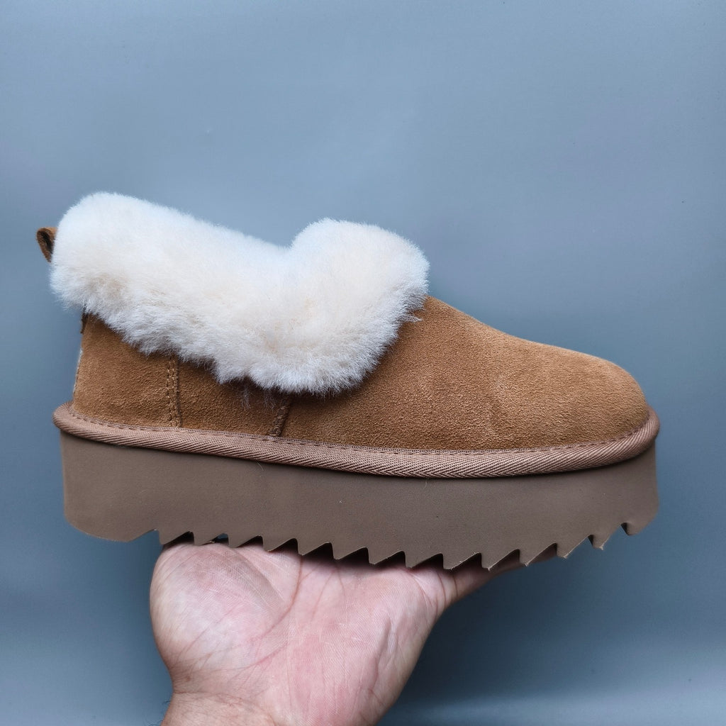 Chestnut Thick-Sole Casual Shoes – In Stock