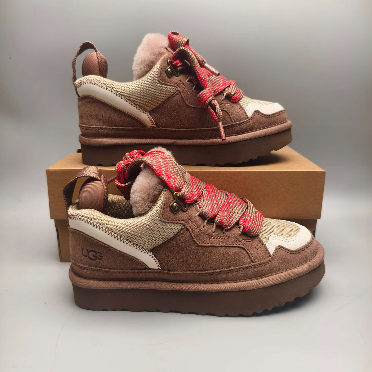 Antelope Brown Couple Mesh Sport Casual Shoes – In Stock